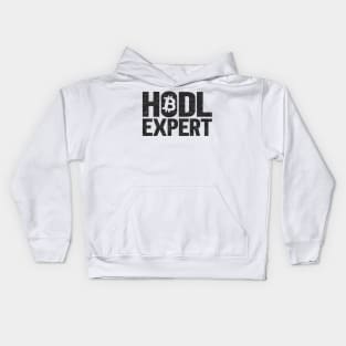 Funny Hodl Expert Bitcoin Crypto Currency BTC Gift Kids Hoodie